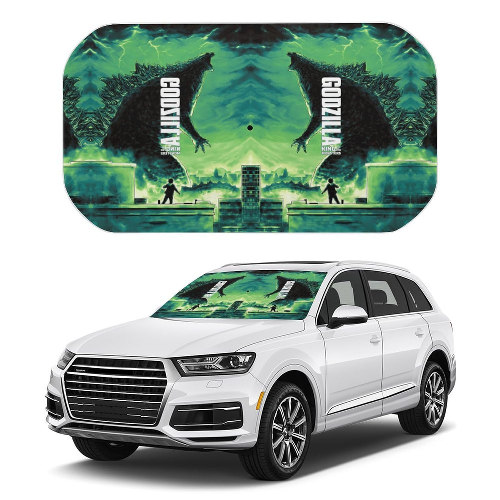 Amazon | ゴジラ 怪獣王 シェード 車用 ガラスサンシェード サン